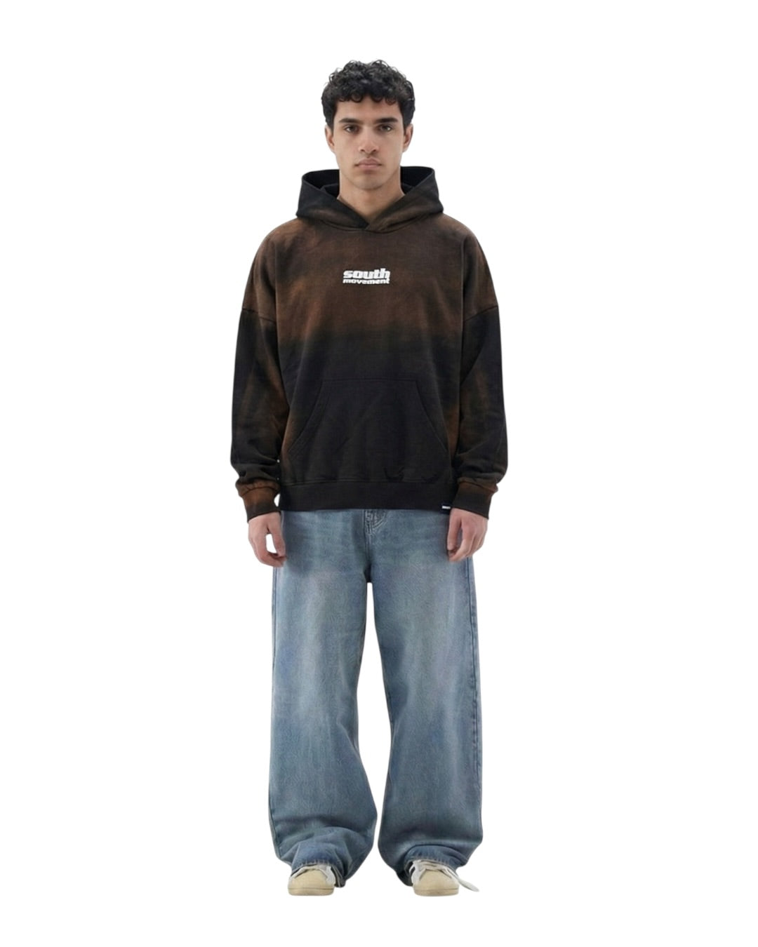 SouthMovement — Burnt Wash Hoodie (Vintage Brown Black)