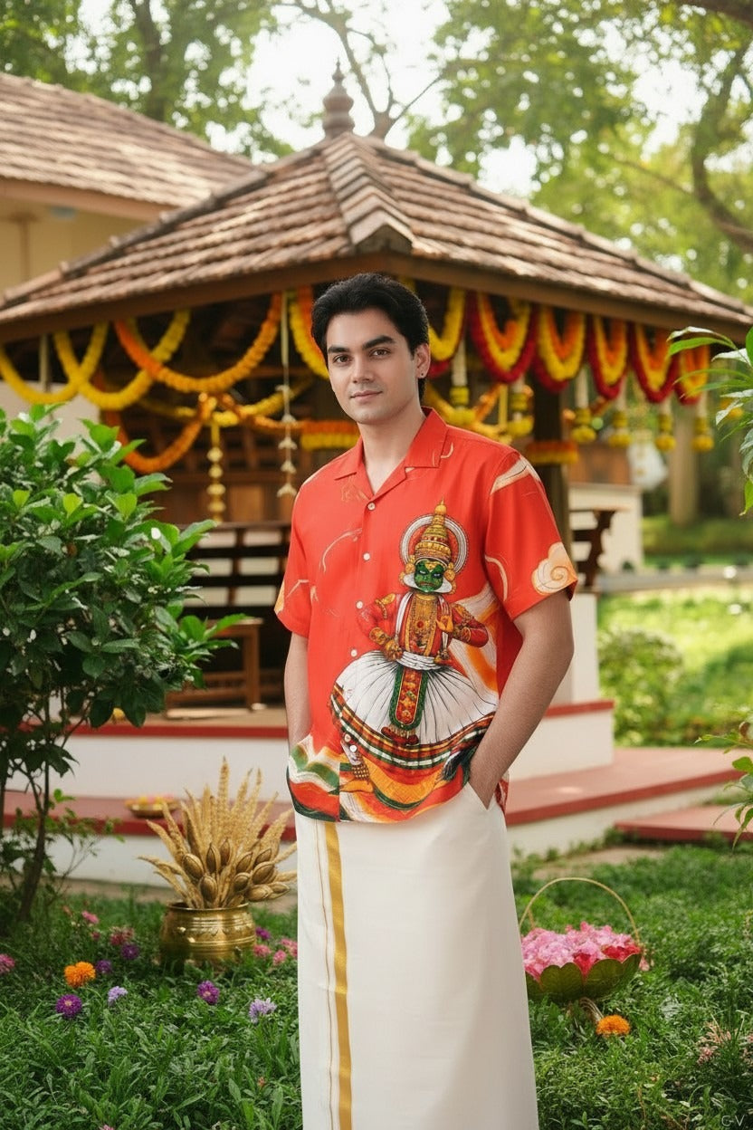Kathakali Heritage Rayon Shirt