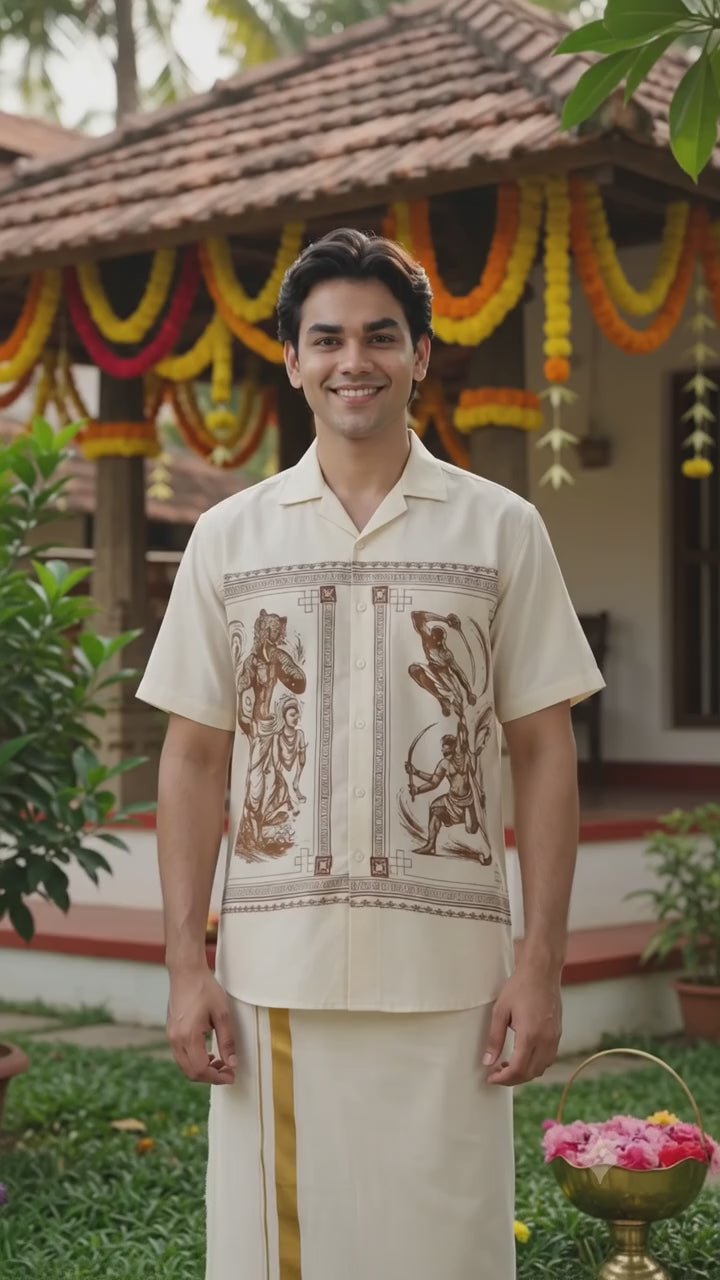 Onam Heritage Rayon Shirt