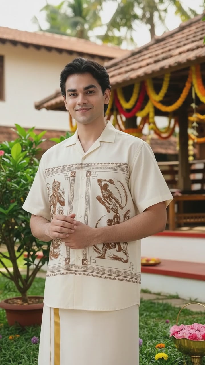 Onam Heritage Rayon Shirt